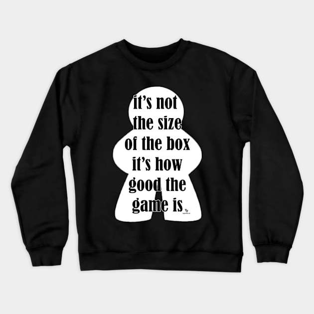 Not The Size Of Game Box Fun Slogan Crewneck Sweatshirt by Tshirtfort